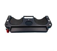 Bebykilemi Rotolamento ginocchiera Creeper Board, con ruote, per lavori di riparazione auto, meccanica, attività di manutenzione sotto auto, cuscino imbottito, rosso, blu, nero (nero)