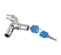 Bebykilemi Rubinetto dell'acqua da esterno con filettatura da 5,1 cm, con serratura a chiave, per irrigazione giardino, autolavaggio e luoghi pubblici, struttura in lega di zinco, design antifurto, 10