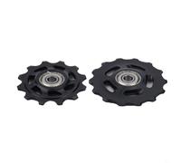 Bebykilemi Ruota deragliatore posteriore 12T/14T per biciclette a 9/10/11 velocità, puleggia con cuscinetto in acciaio sigillato, compatibile con bici da strada e montagna (12T + 14T)