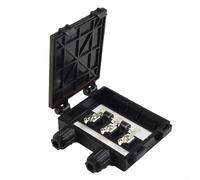 Bebykilemi Scatola di giunzione solare fotovoltaica con 2 diodi per pannelli da 50 W-120 W, custodia impermeabile IP65, accessorio connettore morsettiera DC 1000 V 6,5 A, alloggiamento nero PPO