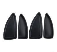 Bebykilemi Set di 4 cappucci per interruttore della porta, per Chevrolet Malibu 2016 2017 2018, sostituzione diretta anteriore posteriore sinistra destra, in plastica nera, finiture interne