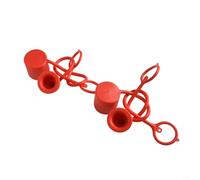 Bebykilemi Skid Steer Loaders Plus Attacchi Gomma Pvc Coperture di Protezione per 0. 25 3 over 8 1 over 2 3 over 4 Accoppiatori Red Flat Face Hydraulic Quick Connector Dust 2 f (45724)