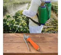 Bebykilemi Spruzzatore a grilletto per spruzzatore da giardino, ugello regolabile in ottone e plastica in acciaio inox, nebulizzatore fine per flusso, ad alta pressione P (grande)