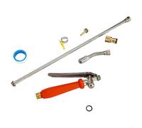 Bebykilemi Spruzzatore da 111 cm, in acciaio inox, con manico bloccabile, per pulizia di auto agricole da giardino, controllo delle erbacce per funzionamento continuo