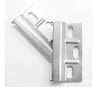 Bebykilemi Staffe a scomparsa per armadietti da cucina, confezione da 2, supporti da parete in acciaio resistente con altezza regolabile (0-16 mm) e profondità (11-17 mm), Sil