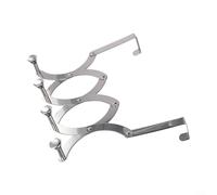 Bebykilemi Stendibiancheria retrattile in acciaio inox, estensibile fino a 25 cm, per tubi del radiatore da 4,5 cm, resistente al calore, per interni (4 ganci)