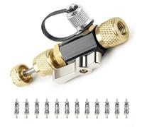 Bebykilemi Strumento di rimozione del nucleo della valvola,20 micron vuoto nominale 1/4 e 5/16 pollici compatibile aria condizionata sistema di refrigerazione servizio,Attrezzatura tecnica HVAC