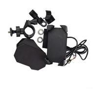 Bebykilemi Supporto per telefono per moto, regolabile, con funzionamento con una sola mano, per navigazione, veicoli elettrici, colore nero