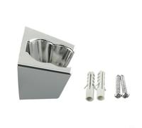 Bebykilemi Supporto regolabile per soffione doccia, staffa di montaggio a parete, supporto per cornetta da bagno cromato, accessori per doccia in plastica ABS