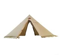 Bebykilemi Tenda da campeggio a piramide, 4 stagioni, tenda tepee per adulti, 210T, resistente agli strappi, in tessuto scozzese, con apertura della stufa, palo in alluminio per zaino in spalla