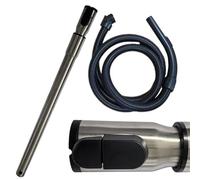 Bebykilemi Tubo flessibile per aspirapolvere con tubo telescopico di aspirazione per Miele serie C1 C2 C3 C4 S Series 2,5 m regolabile tubo di prolunga regolatore d'aria 2 pezzi