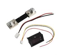 Bebykilemi Voltmetro amperometro digitale per DC 0-100V e 0-10A/50A/100A con shunt, display LED rosso e blu, risoluzione 0,1 V/0,01 A, tensione di funzionamento 4-30 V, industriale (100 A)