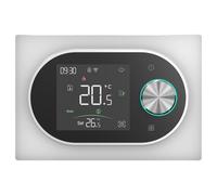 BECA BHT-9000GCLW Termostato Smart WiFi per Caldaia, Contatto Pulito 5A, Manopola LED, Programmazione 5+1+1, App Tuya Smart/Smart Life, Alexa/Google,- Expert4House Edition (Bianco)