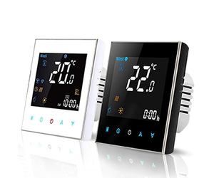 BecaSmart BAC-3000ELW Termostato programmabile Quattro tubi per climatizzatore Ventilconvettore con connessione WiFi per supporto Intelligent Voice Quattro tubi, Bianco WIFI))