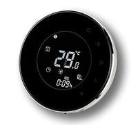 BecaSmart Serie 6000 Termostato Smart Wi-Fi Caldo/Freddo, Termostato Programmabile per Ventilconvettore a 2 Tubi Touch Screen Nero