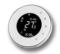 BecaSmart Serie 6000 Termostato Smart Wi-Fi Caldo/Freddo, Termostato Programmabile per Ventilconvettore a 2 Tubi Touch Screen Bianca