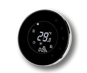 BecaSmart Serie 6000 Termostato Wi-Fi per Caldaia a Gas,Termostato Digitale,Programmabile Display LCD Touchscreen con Retroilluminazione Funzione di Controllo Vocale, Nero