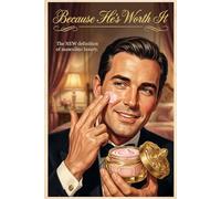 Because He's Worth It: Funny Vintage 1950s Style Notebook for Men - 6x9 Inch Lined Journal (120 Pages)
