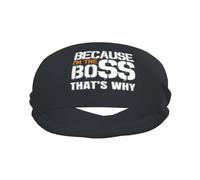Because I'M The Boss That'S Why Donna Uomo Fascia Capelli Elastica Fasce Per Capelli Traspiranti Headband Per Sport Ciclismo Escursionismo Corsa
