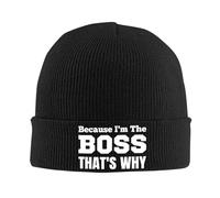 Because I'm The Boss That's Why Donna Uomo Watch cap Caldo Berretto Invernale Sportivo Skull cap per Calcio Moto Tutte Le Stagioni