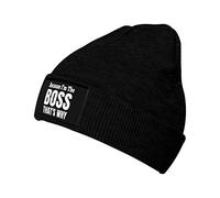 Because I'm The Boss That's Why Unisex Watch cap Morbido Berretto Invernale Leggero Beanie in Maglia per Arrampicata Corsa Bici