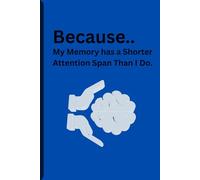 Because My Memory Has a Shorter Attention Span Than I Do: A Humorous Journal for Writing Things Down Before They Disappear