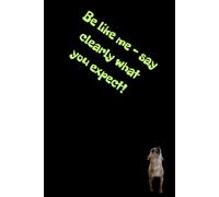 Because you have to be born great!: Positive Mindset Journal - Cute Dog Themed Notebook