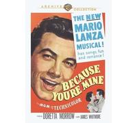 Because You'Re Mine (DVD) Doretta Morrow James Whitmore Mario Lanza Dean Miller