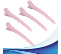 Becchi di Cicogna 4 pezzi - Fermagli per capelli donna a becco d'anatra Clip per capelli professionali, pinze adatte allo styling. Mollette per capelli a becco d’anatra. Colori Azzurro o Rosa.