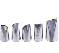 Beccucci for dolci, 5 pezzi in acciaio inox, beccucci for glassa, strumenti for pasticceria fai da te for matrimoni, torte, cupcake, biscotti