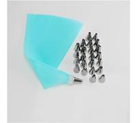 Beccucci per Pasticceria, Set da 26/50 Pezzi, in Acciaio Inox, per sac à Poche in Silicone, riutilizzabili, riutilizzabili (Set da 26 Pezzi)
