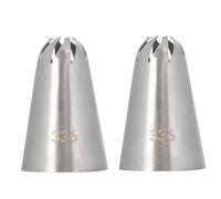 beccucci sac 2 pezzi di punte for pasticceria a stella chiuse for decorare torte, set di grandi punte for sac à poche, punte for sac à poche for glassa alla crema bocchette sacs