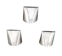 beccucci sac 3 beccucci for sac à poche in acciaio inox, beccucci for sac à poche di grandi dimensioni, for decorare cupcake e biscotti. bocchette sacs