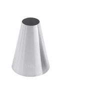 Beccucci Sac a Poche Multi-size Large Size Round Piping Nozzle Cake Cream Pastry Tools Stainless Steel Icing Tips For Cupcake Decorating 5pc(R16L-5pc)