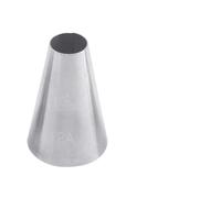 Beccucci Sac a Poche Multi-size Large Size Round Piping Nozzle Cake Cream Pastry Tools Stainless Steel Icing Tips For Cupcake Decorating 5pc(2A-5pc)