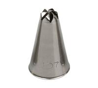 Beccuccio cornetto fiore 107 in acciaio inox Ø1,8 x 3 cm