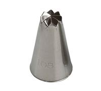 Beccuccio cornetto fiore 108 in acciaio inox Ø2,5 x 4 cm