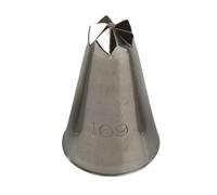 Beccuccio cornetto fiore 109 in acciaio inox Ø2,5 x 4 cm