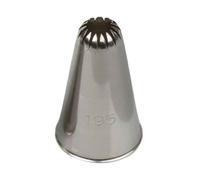Beccuccio cornetto fiore grande 195 in acciaio inox Ø2,4 x 4,3 cm