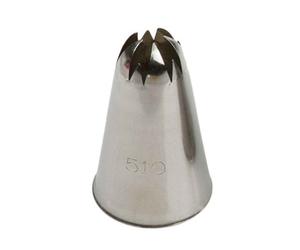 Beccuccio cornetto fiore grande 510/2F in acciaio inox Ø2,5 x 4,5 cm