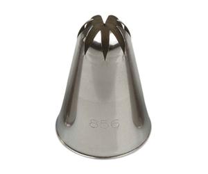 Beccuccio cornetto fiore grande 856/1C in acciaio inox Ø3 x 4,5 cm