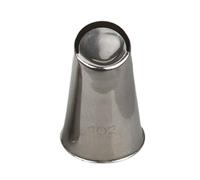 Beccuccio cornetto speciale merletto 402 in acciaio inox Ø2,3 x 3,5 cm