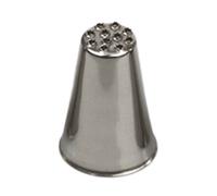 Beccuccio cornetto speciale multiforo 233 in acciaio inox Ø1,7 x 2,5 cm