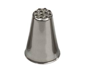 Beccuccio cornetto speciale multiforo 233 in acciaio inox Ø1,7 x 2,5 cm