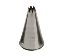 Beccuccio cornetto stella aperta 18 in acciaio inox Ø1,7 x 3 cm