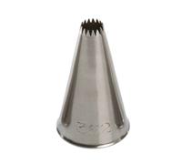 Beccuccio cornetto stella aperta 362 Decora in acciaio inox Ø1,7 x 3 cm
