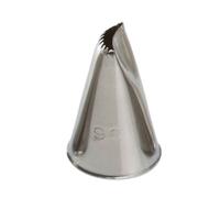 Beccuccio cornetto stella aperta 98 Decora in acciaio inox Ø1,7 x 3 cm