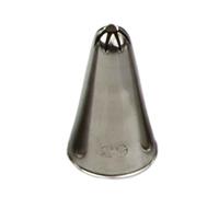 Beccuccio cornetto stella chiusa 29 Decora in acciaio inox Ø1,7 x 3 cm
