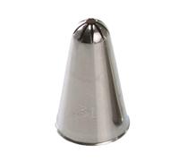 Beccuccio cornetto stella chiusa 31 Decora in acciaio inox Ø1,7 x 3 cm