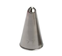 Beccuccio cornetto stella chiusa 77 Decora in acciaio inox Ø1,7 x 3 cm